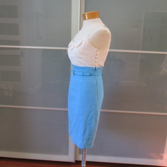 Trina Turk Belted Pencil Color Block Sundress - Picture 3 of 7